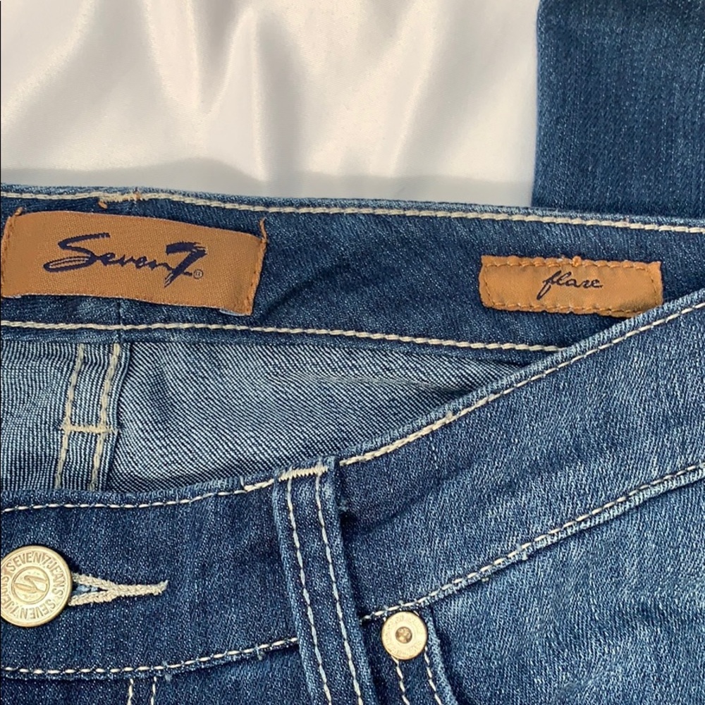 Seven7 Flare Jeans Size 28 - Picture 4 of 6